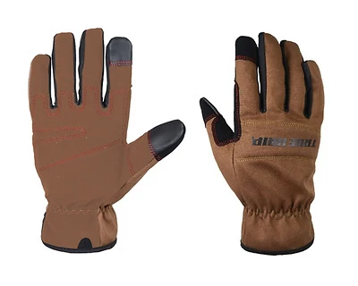 Men's Indoor/outdoor Canvas Work Gloves Black/brown Extra Large