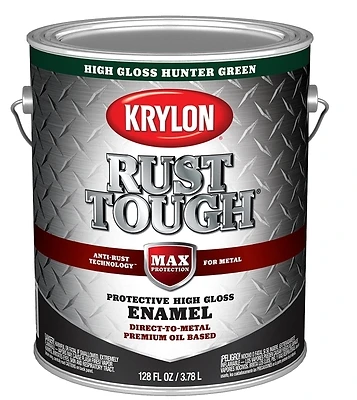 Rust Tough Oil-based Gloss Rust Control Enamel, Hunter Green, 1 Gallon