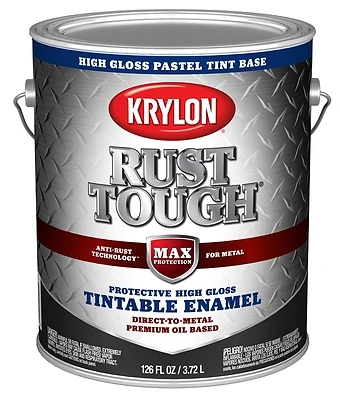 Rust Tough Oil-based Gloss Rust Control Enamel, Pastel Base, 1 Gallon