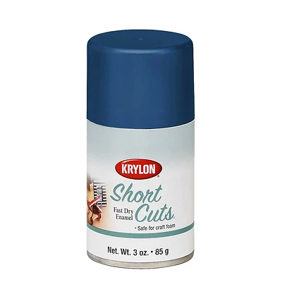 Krylon SCS034 Short Cuts Craft Spray Paint, High-Gloss Ocean Blue, 3 Oz