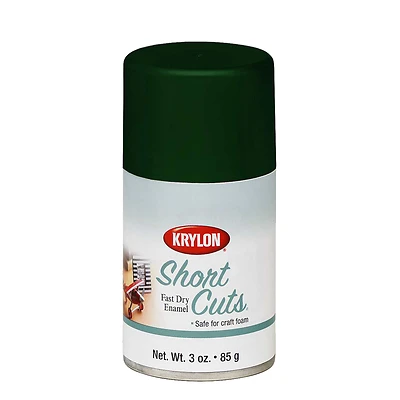 Krylon SCS047 Short Cuts Craft Spray Paint, High-Gloss, Hunter Green, 3 Oz.