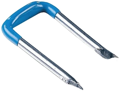 King Innovation 70112 Insulated Cable Staples, Blue, 1-1/4 x 9/16-In., 100-Pk.