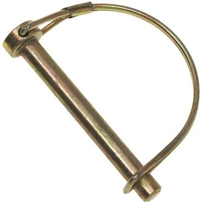 5/16 In. X 2-1/4 In. Pto Round Lock Pin - Yellow Zinc Plated