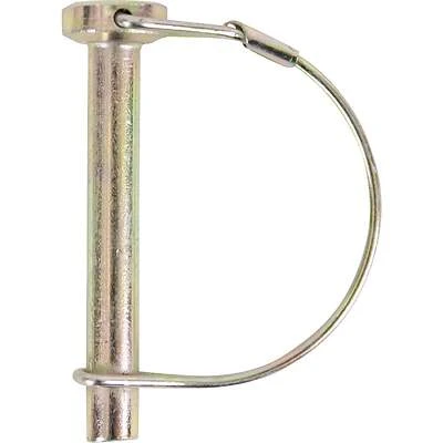 5/16 In. X 2-1/4 In. Round Loop Lock Pin (2-pack) - Yellow Zinc Plated