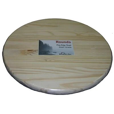 1 In. X 1.5 Ft. X 1.5 Ft. Edge Glued Pine Round Board