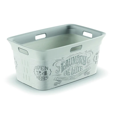 KIS White Plastic Laundry Basket