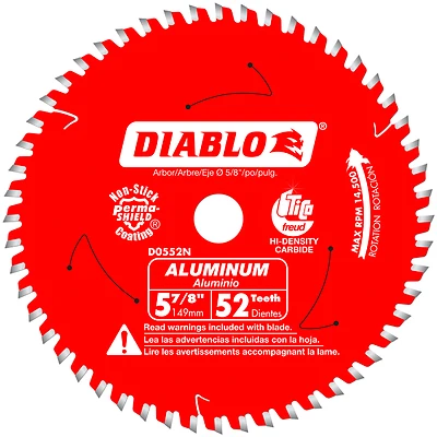 5-7/8 In. D X 5/8 In. Tico Carbide Circular Saw Blade 52 Teeth 1 Pk