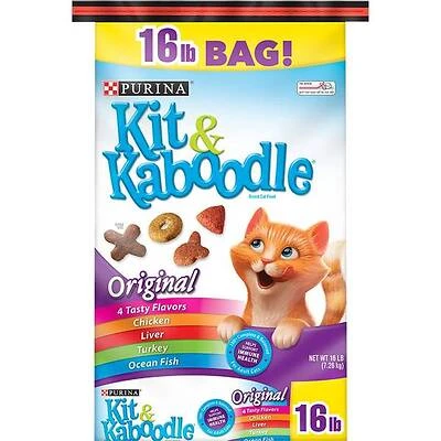 Kit N' Kaboodle Original Medley Cat Food 16 Lb Bag