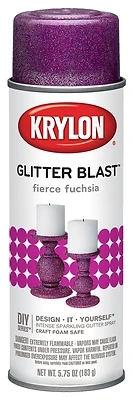 Glitter Blast Fierce Fuchsia Spray Paint 5.75 Oz - Multi-surface Use
