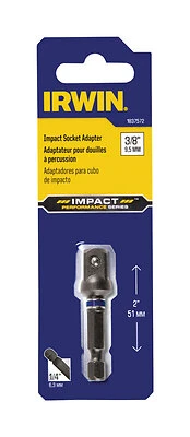 2 In. L X 3/8 In. Drive Ball Impact Socket Adapter - Durable Steel Construction