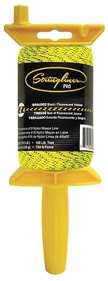 25494 500 Feet Braided Mason Line Reel, Yellow And Black