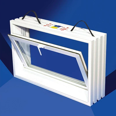 Pnp Hopper White Glass/vinyl Window 16 In. W X 31-7/8 In. L 1 Pk