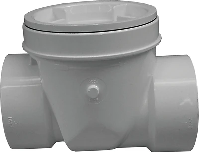 Pvc Backwater Valve 4 Inch Hub Connection For Drainage Systems
