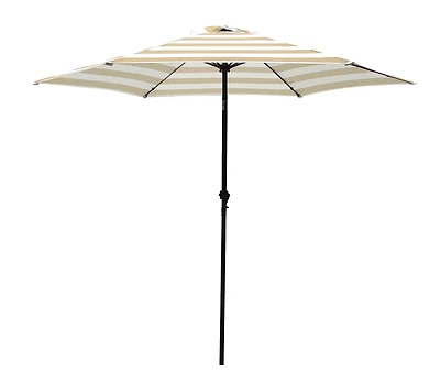 Um90bkobd04/wt Market Umbrella, 9 Ft H, 8.9 Ft W, Round Canopy