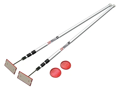 Zippole Telescoping 12 Ft L X 1 In D Aluminum Extension Pole, 2-pack, Model Slp2
