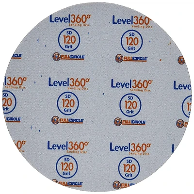 Full Circle SD120-5 Level 360 Sanding Disc, 8.75 In., 120 Grit, 5-Pk.