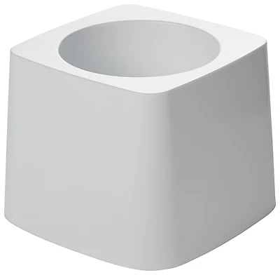Toilet Brush Holder For 6310 Brush, White Plastic, 5" Diameter