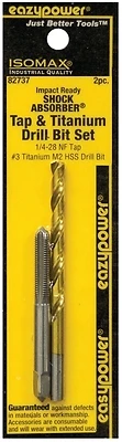 82737 Titanium Nitride Coated Drill Bit Set 1/4-28nf #3 - 2 Pieces