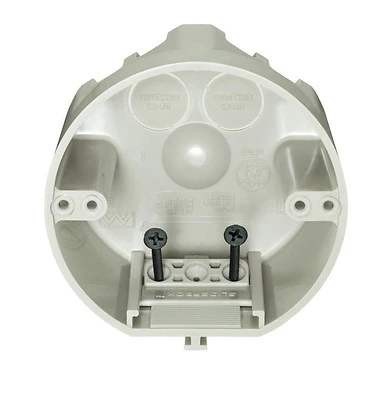 Sliderbox 25 Cu In Round Polycarbonate 4 Gang Junction Box Beige