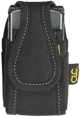 CLC 5124 Small Flip Cell Phone Holder, Polyester, Black, 2.3 x 4.3 In.