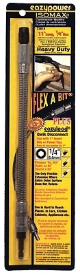 Eazypower 73614 Isomax Flex Bit Extension, 11 In., 1/4 In. Hex Shank