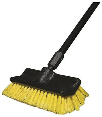 Rubbermaid 1880164 Bi-Level Floor Scrub Brush, 10 In, Synthetic Fibers