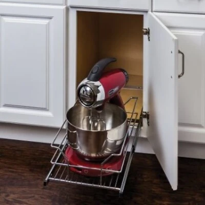 Mbpo15-r Chrome Pull Out Organizer 15 Inch Base Cabinet 11.5 Inch Wide