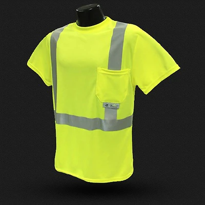 Radwear Reflective Hi-viz Safety Tee Shirt Fluorescent Green Medium
