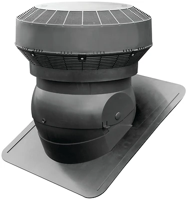 Duraflo 60pro117bl Adjustable Base Roof Ventilator, Polypropylene, Black