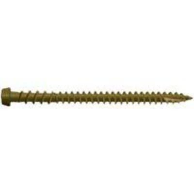 0349159 Composite Cap Stock Deck Screw, Tan, 2-1/2" X #10, Protech Coated