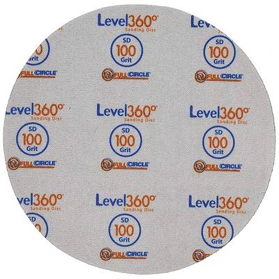 Full Circle SD100-5 Level 360 Sanding Disc, 100 Grit, 8.75 In., 5 Pk
