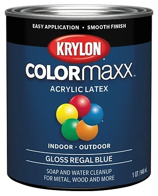 Colormaxx Regal Blue Gloss Spray Paint 1 Quart Model K05646007