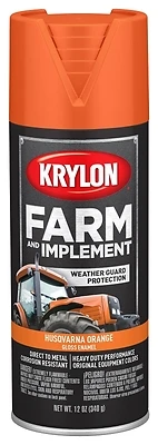 Husqvarna Orange Farm Equipment Spray Paint 12-oz Model K01961777