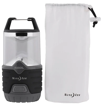 Radiant 400 Lumen Black/gray Lantern With Carabiner Handle