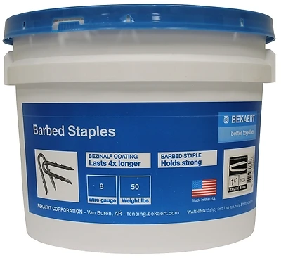 1.75 Inch Barbed Staple Bucket - 8 Gallon, Model 187260