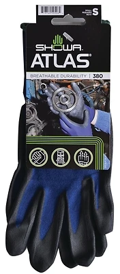 380s-06.rt Foam Nitrile Grip Gloves With Liner, Size Small