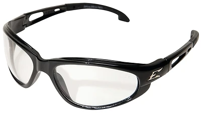 Edge Eyewear SW111 Dakura Safety Glasses, Clear Lens, Black Frame, 1 Pk