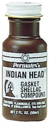 20539 Indian Head Gasket Shellac Compound, 2 Oz Liquid Sealant
