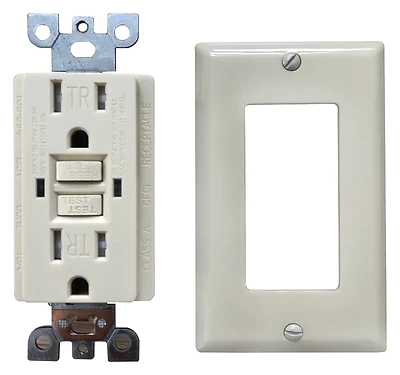 Tr15vst 15 Amp Gfci Receptacle, Tamper Resistant, Ivory Color