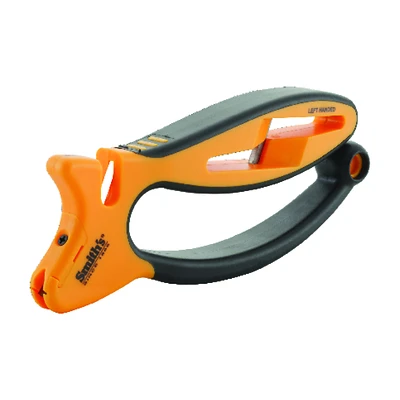 Smith's 50185 Jiffy-Pro Handheld Knife and Scissor Sharpener, Carbide and Ceramic, 8 In.