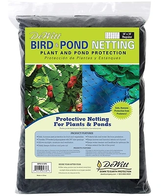 DeWitt BPN1414 Bird & Pond Netting, 14 Ft X 14 Ft, UV-Treated