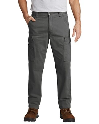 Rugged Flex Relaxed Fit Canvas Cargo Work Pant W42 Shadow