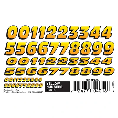 P4016 Multicolored Dry Transfer Decals For Custom Racer Design