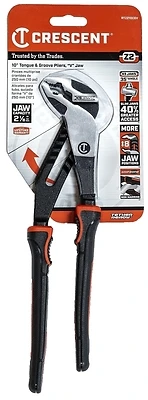 10 Inch V Jaw Tongue & Groove Plier With Cushion Grip