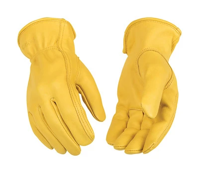 Men's Outdoor Deerskin Driver Gloves Gold M, Unlined, Model 90-m, 1 Pk