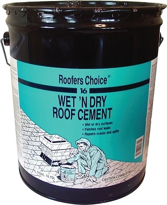 Rc016070 Wet/dry Roof Cement 5 Gallon For Emergency Repairs