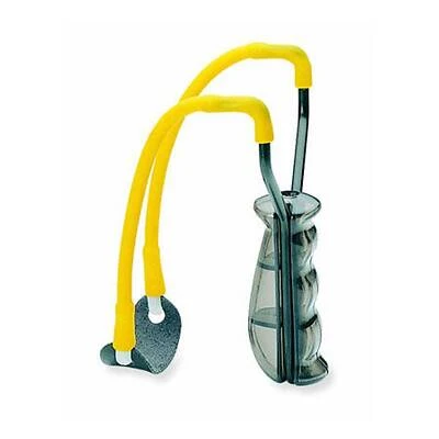 Powerline F16 Molded Handle Slingshot - 7 Inch Yellow/black