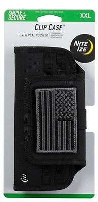 Black Xxl Universal Cell Phone Case With Clip - Durable Holster