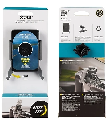 Nite Ize SUDK-01-R8 Squeeze Universal Dash Mount, Black