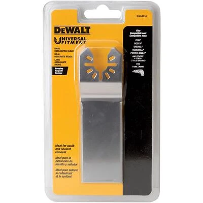 Dwa4234 Universal Fitment Steel Rectangular Scraper Blade 1 Pk For Oscillating Tools
